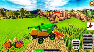 Real Farming Tractor Driving Simulator a4x4 ~ Wheat Harvester Tractor Drive 2020 ~ Android Games screenshot 5
