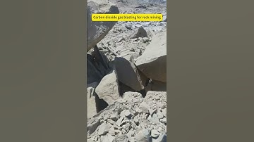 Carbon dioxide gas blasting for rock mining #mining #co2blasting #co2rockblasting