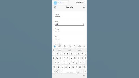 Zong Internet setting - internet Data not working
