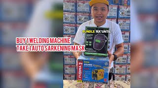 Isang Dangkal Na Welding Machine May Libre Pang Auto Darkening Mask Promo Until Suppl Last Lang