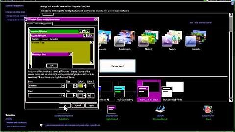 Windows 7 Change Web Page Colours