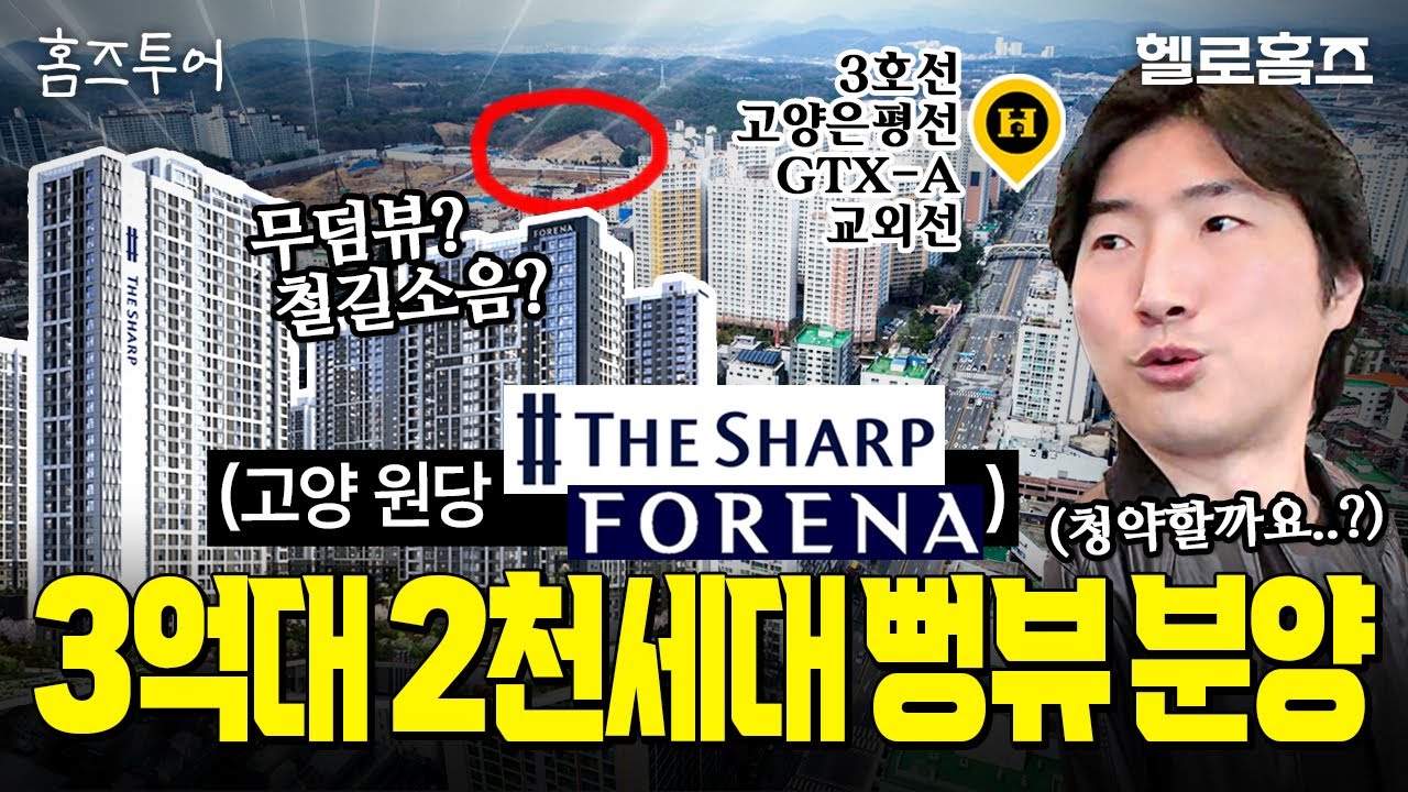호재 꽉찬 고양 더샵포레나 싹쓸이 임장! 근데 무덤뷰? 철길소음!? 직접 가보니(초역세권 초품아니까 괜찮을까) [홈즈투어] #원당역 #대곡역 #부동산채널 #부동산유튜브 #헬로홈즈