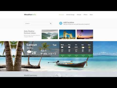 Weather Responsive Website