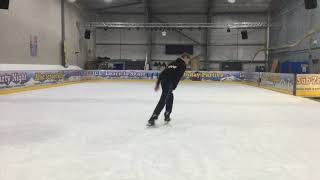 How to do the compass ice skating