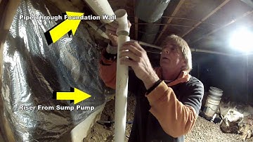 How To Install Sump Pump and Core Foundation Wall for Discharge, DIY Project, by Apple Drains