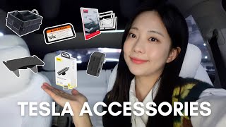 테슬라 모델 Y 필수 악세사리 추천🚗 l 테슬라 필수템 l 핸드폰 거치대, 휠 커버 추천, 알리 테슬라 아이템 추천✨