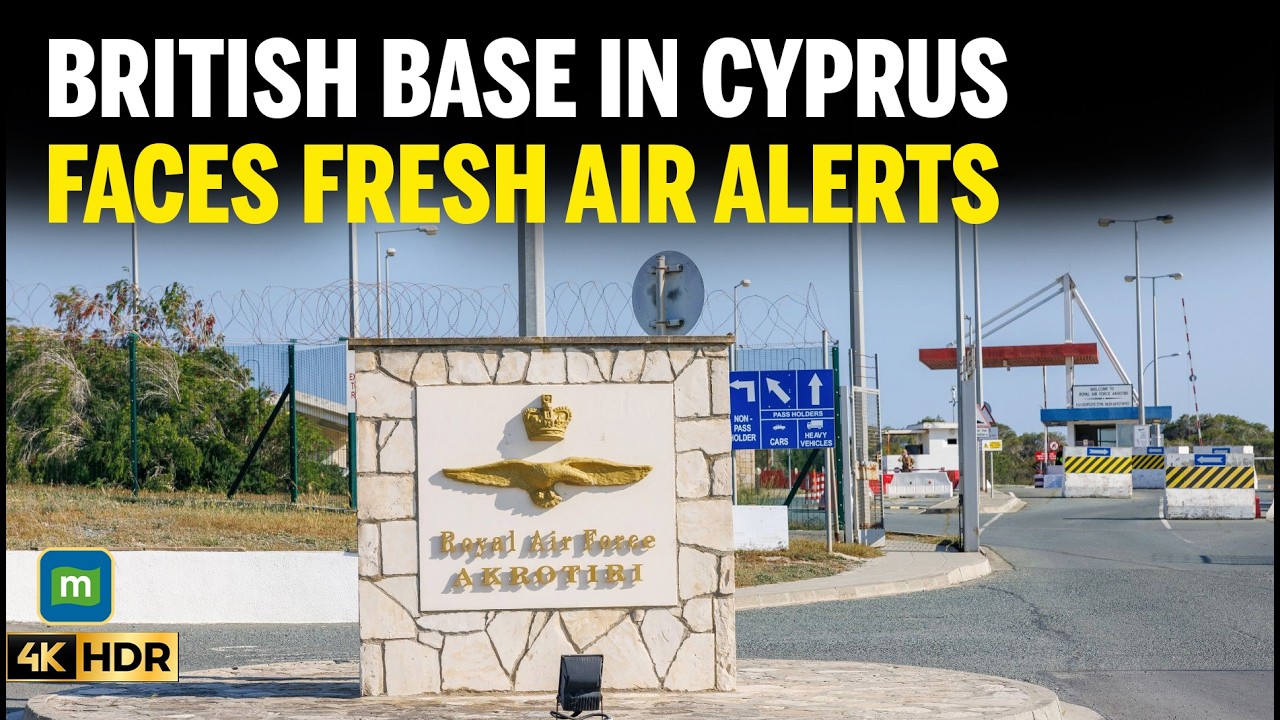 Премьер-министр Великобритании и министр обороны посетили кипрскую базу, подвергшуюся удару иранс...