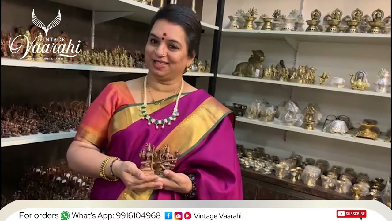 Rajasyamala and Lalitha Tripura sundari devi bronze idols | Vintage Vaarahi Brass Antiques & Sarees