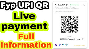 Fyp UPI launched | Fyp UPI QR | fyp scan and pay| #fyp #fypmoney #fypupi #fypcard #upi #qrcode