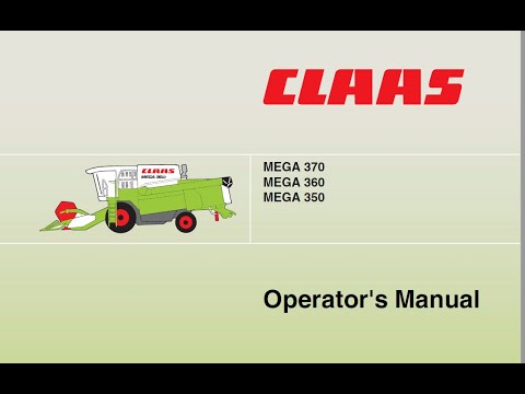 Claas Mega 350 360 370 - Operator's Manual