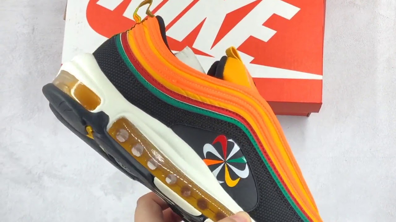 air max 97 sunburst on feet