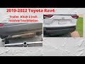 2019 Toyota Rav4 hitch installation.
