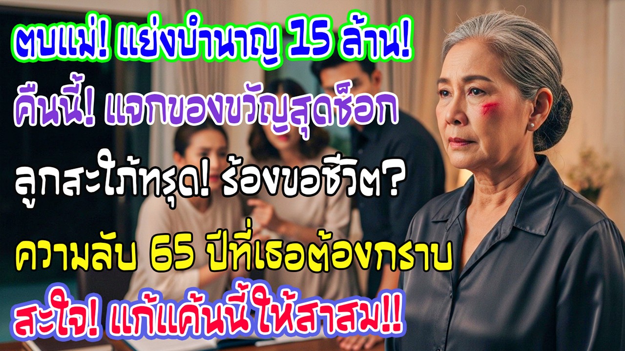 ฉัน 65 ถูกลูกสะใภ้แย่งสมุดบัญชีเรียก 15 ล้านพอปฏิเสธก็โดนตบแต่คืนนั้นฉันให้ของขวัญใหญ่จนเธอช็อก