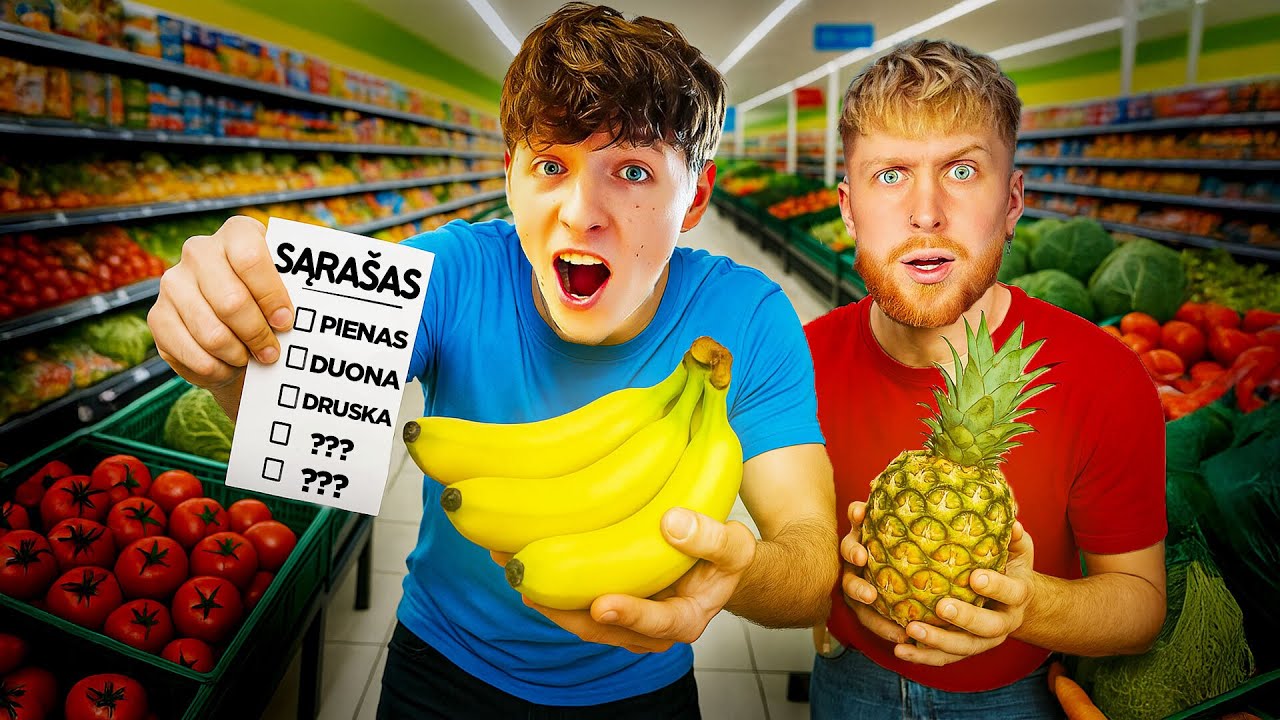 Apsipirkimo Lenktynės Parduotuvėje🏃‍♂️💨 | Pildyk