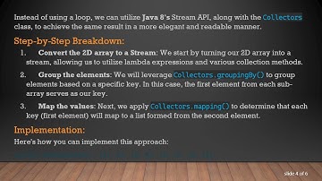 Efficiently Convert a 2D Array to a Map in Java 8 Using Collectors.toMap