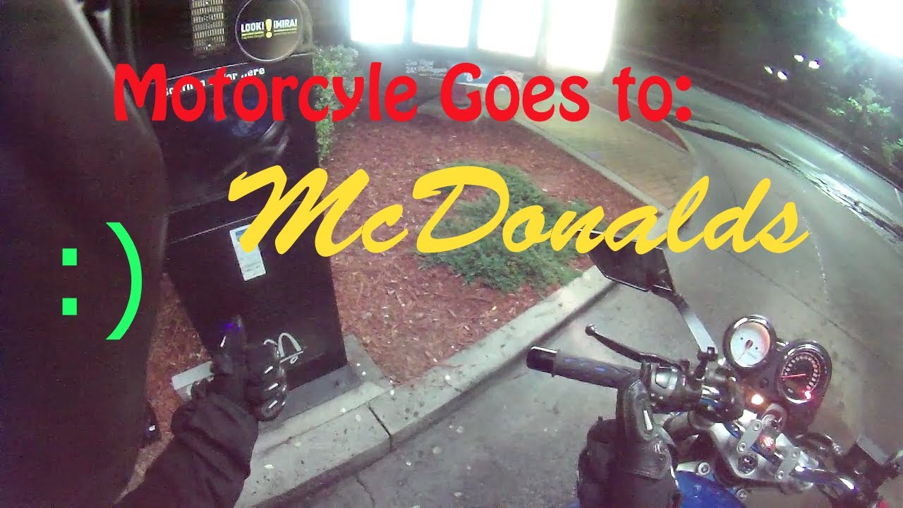 Motorcycle Goes to Mcdonalds YouTube