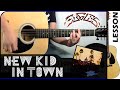 How to play new kid in town   eagles  guitar lesson   guitabs 168