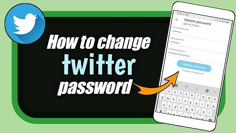 How to Change Twitter password