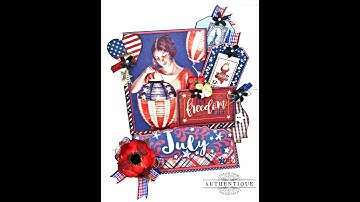 Authentique July Desk Calendar Tutorial