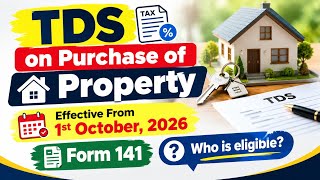 TDS UPDATE || NEW RULES || FORM 141 || PURCHASE OF PROPERTY || TAN ❌️ || CMA AARTI SHARMA 