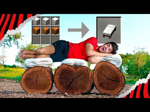 CRIANDO ITENS DO MINECRAFT NA VIDA REAL!