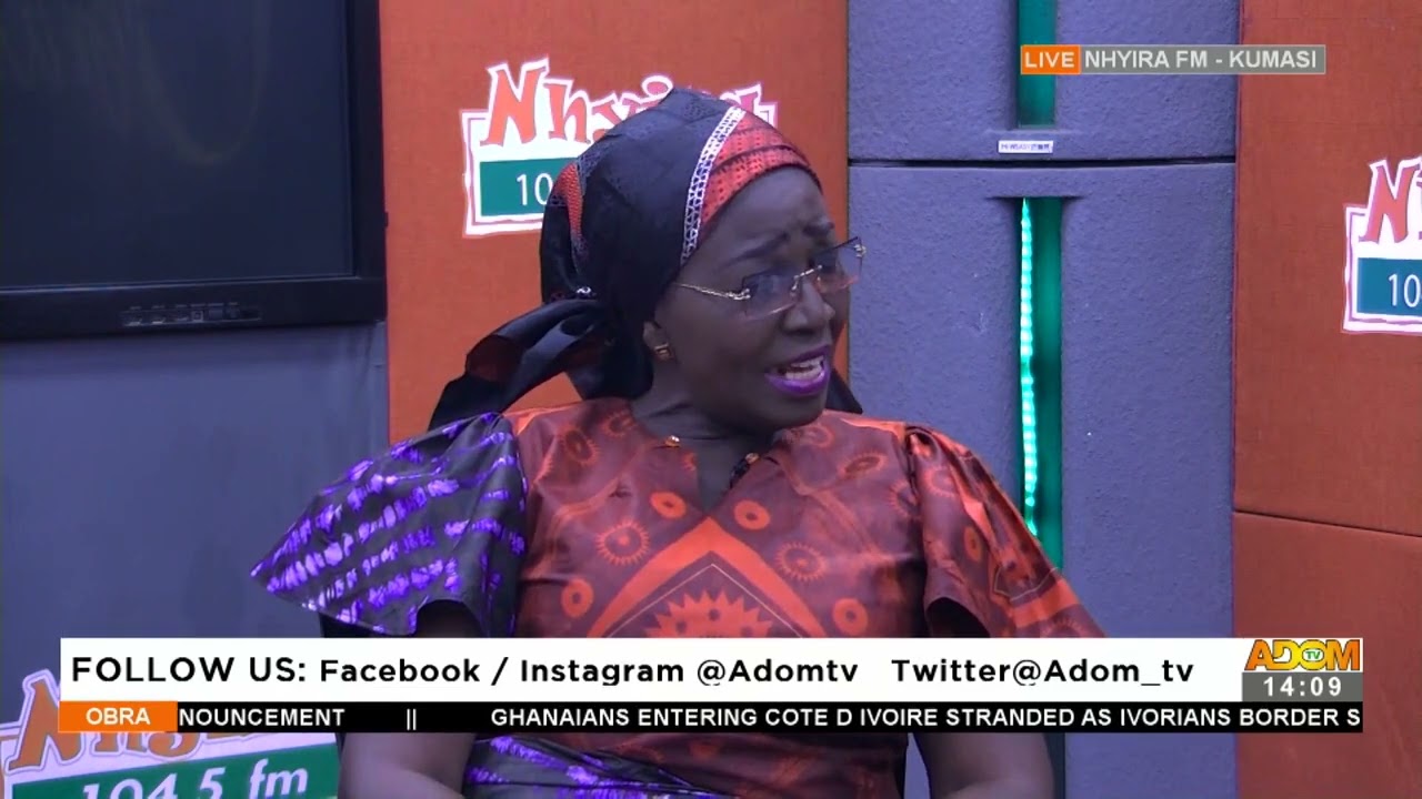 I will start lashing all pregnant teenagers on the show-Mama Efe warns the public -Obra on Adom TV.