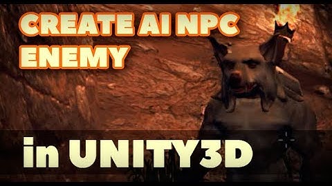 Урок: Враг в Юнити Tutorial npc enemy AI in Unity3d