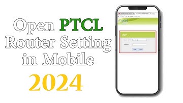 192.168.10.1 | How to Open PTCL Router Settings in Mobile