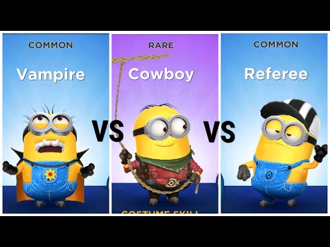 Minion Rush Vampire VS Cowboy VS Referee