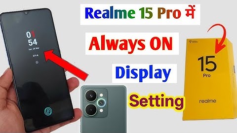 Realme 15 pro always on display settings/How to always on display in realme 15 pro 5g 