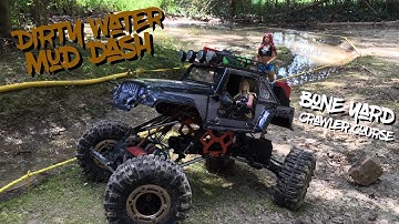 Dirty Water Mud Dash - BONE YARD CRAWLER COURSE - Redcat Rockslide