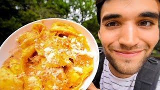 LIVING on PASTA for 24 HOURS in NYC!