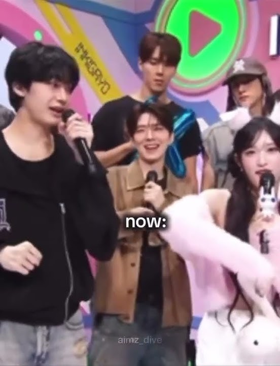 its funny to see them interact again after so long #leeseo #ive #hyungwon #monstax #inkigayo #fyp