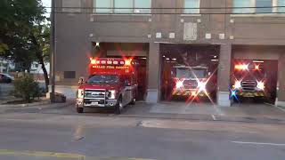 Dallas Fire-Rescue Screaming Q Horn Fire Station 11 Full House Response E11 T11 R11