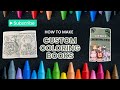 How to Make Custom Coloring Books | Party Favor Idea