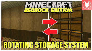 Minecraft Bedrock - Rotating Storage System Tutorial ( Xbox / MCPE / Windows 10 / Switch )