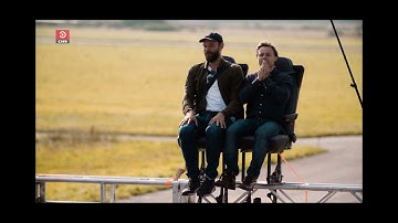 Relative velocity | CANNON FIRED DIRECTLY AT TWO GUYS | Danish TV physics experiment