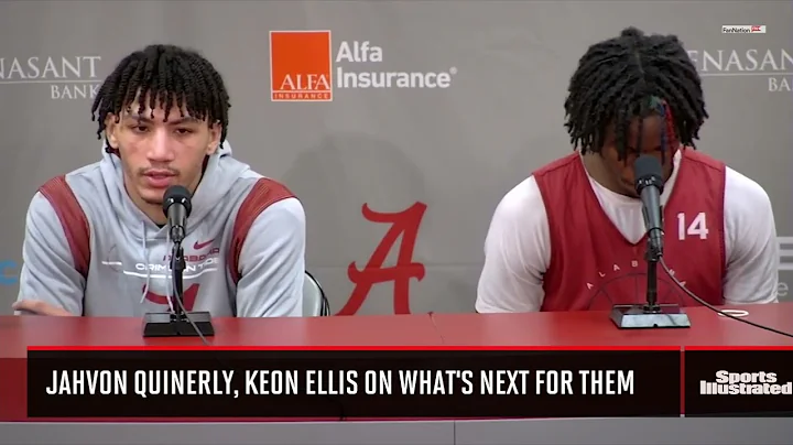Alabama players Jahvon Quinerly and Keon Ellis on ...