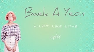 Miniatura del video "Baek A Yeon- 'A Lot Like Love' (Scarlet Heart: Ryeo OST, Part 7) [Han|Rom|Eng lyrics]"