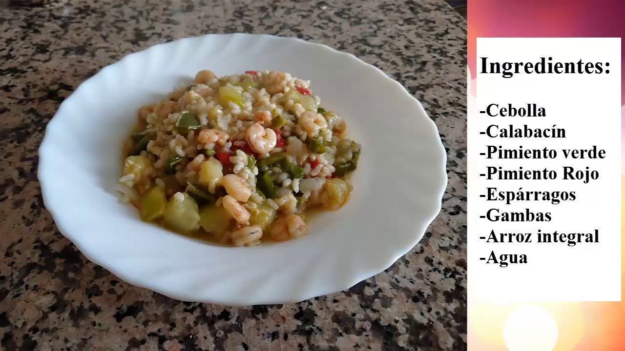Funcionamiento básico de AMC - Receta de  Arroz con verduras salteadas