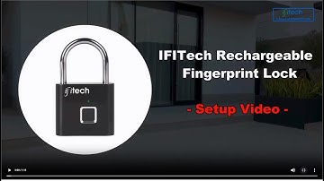 IFITech Finger Print padlock P1 Setup Video