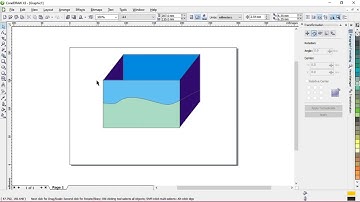 Fish tank design in coreldraw