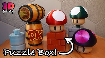MORE Print-in-Place 3D printed Puzzle Boxes!