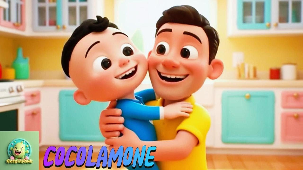 Dad & JJ’s Fun Kitchen Dance 🕺💃 | Kids Songs & Rhymes