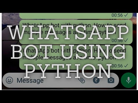 Whatsapp bot python | How to send multiple messages at a time  python