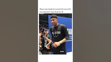 Westbrook almost curses out Giannis 😭