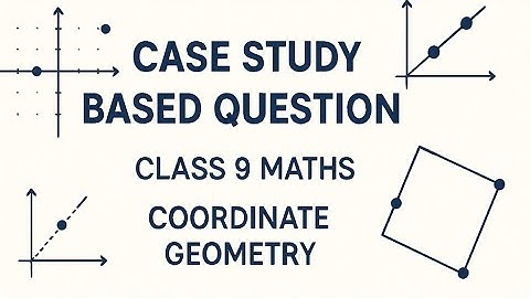 Class 9 Maths Chapter 3 Coordinate Geometry Case Study Questions |CBSE Exam 2025 Important Questions