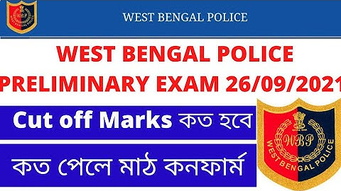 WBP Constable Preliminary Cut off. WBP cut off 2021. wbp constable cut off 2021. wbp preli cut off.@