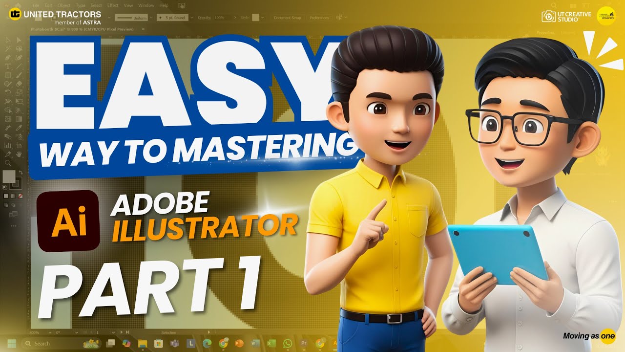 [Part 1] Easy Way to Mastering Adobe Illustrator | Adobe Illustrator ...
