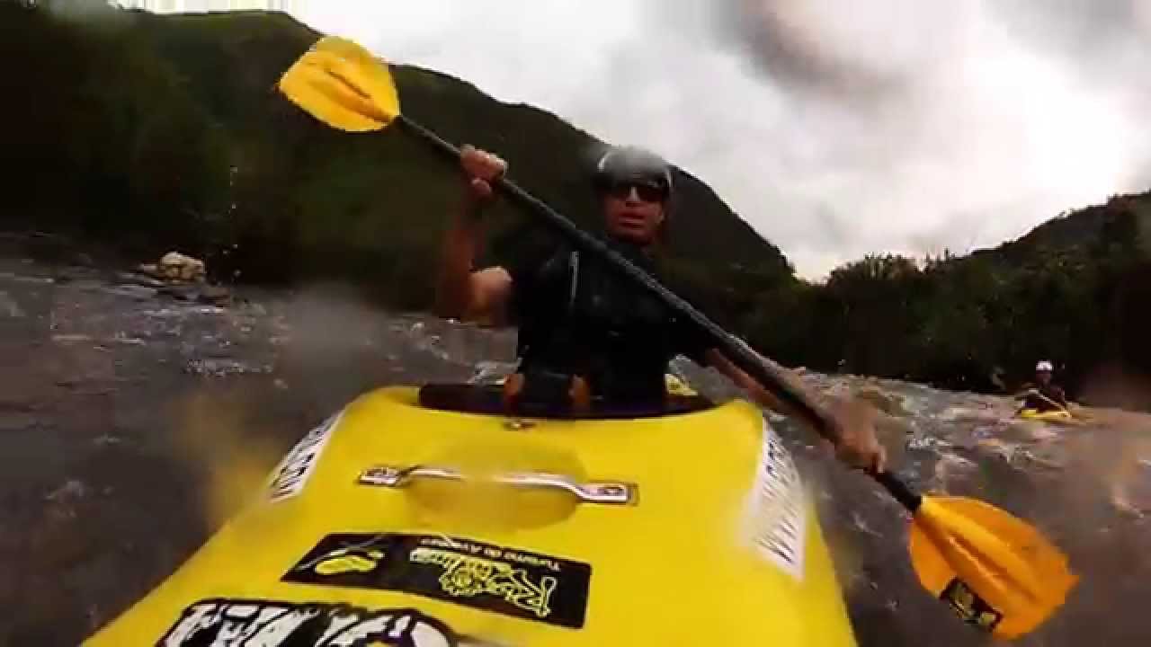 Kayak in class III Rapids